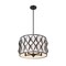 Z-Lite Harden Pendant, 5-Light, 18.25 In.W x 11.75 In.H, Matte Black/White 1948P18-MB - alternate 2